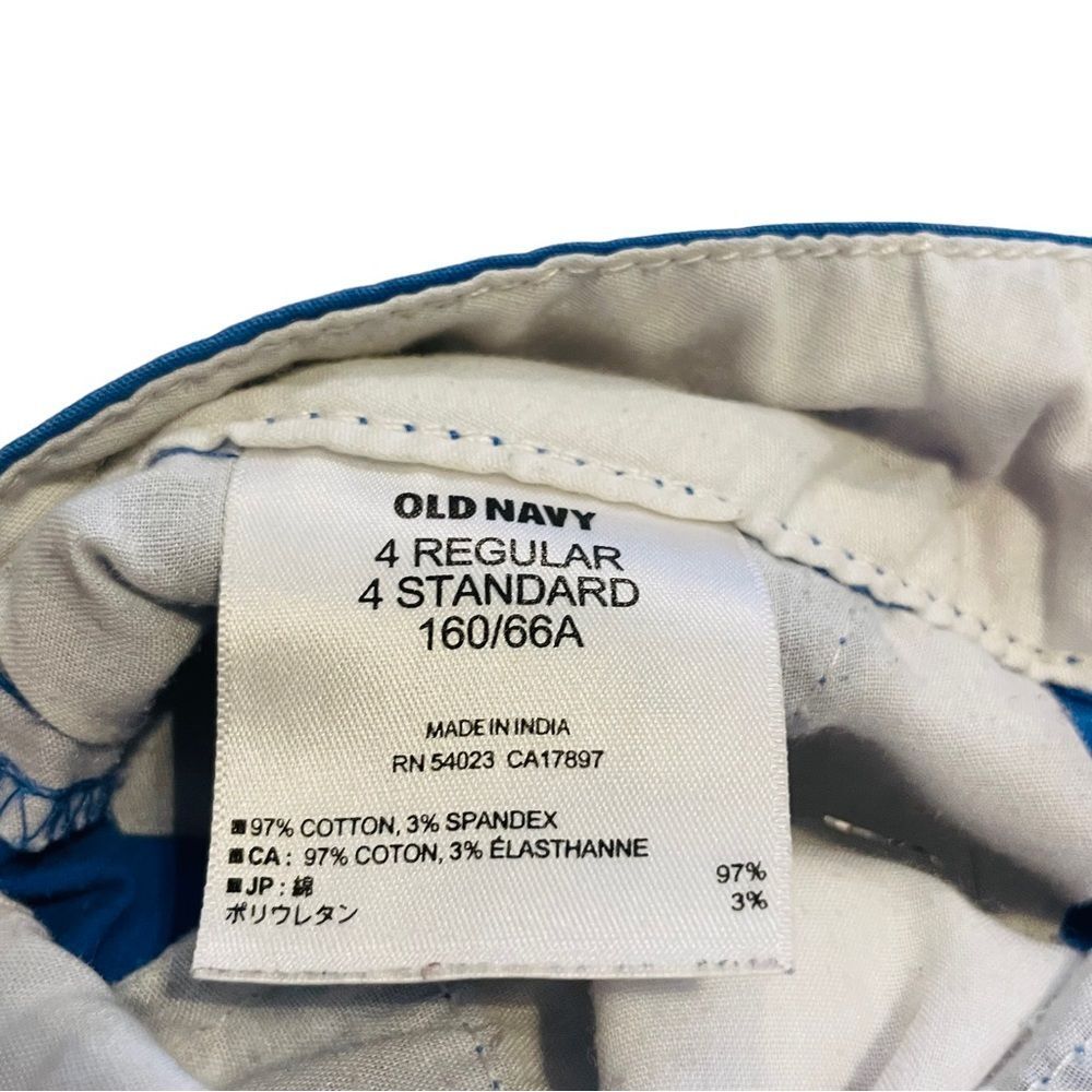 10/$25🦋 Old Navy Royal Blue Low Rise Cuffed Chino Shorts - Size 4 - Picture 4 of 9